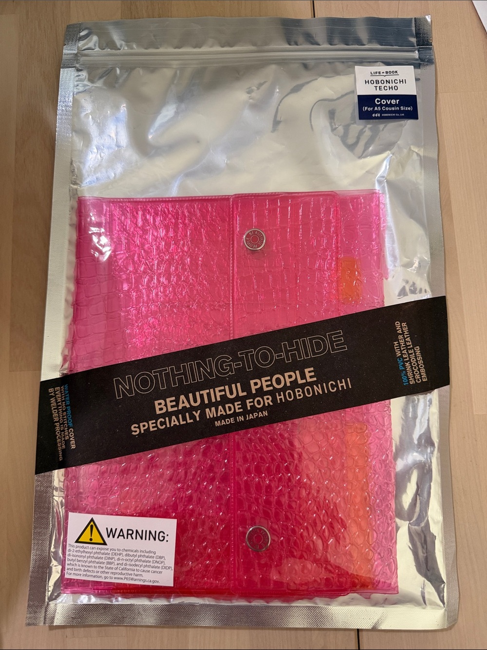 Hobonichi Beautiful People A5 Cover in Pink